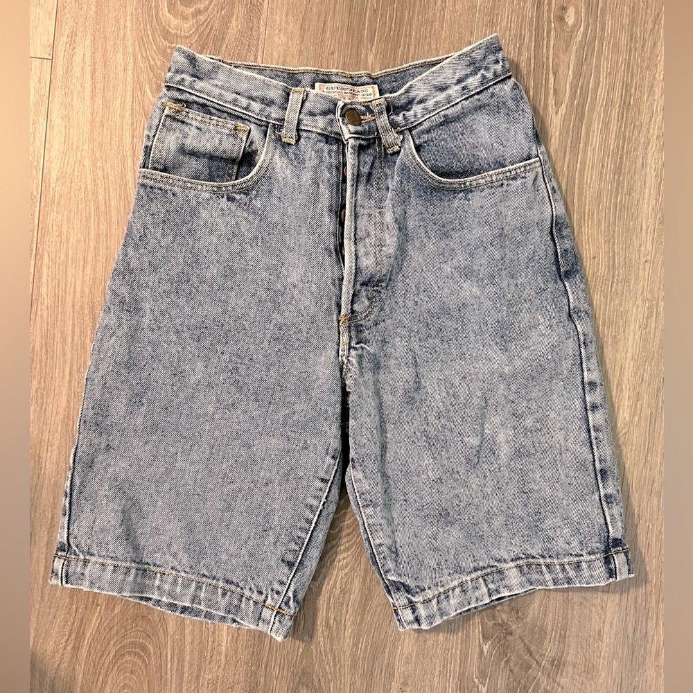 medium wash jort